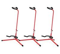 3x Stand - Supporto Chitarra/Basso Classic Cantabile GS-30 RD Rosso