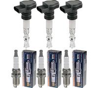 3x Stellox Bobina Accensione + Beru Candela per Daihatsu Sirion M3_1.3 4WD