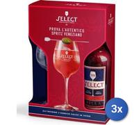 3x Stock Select Aperitivo Ml 700 +Calice