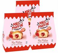 3X Strawberry Mini Muffins Ripieni di Marmellata di Fragola per mrs. muffin 200g