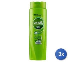 3x Sunsilk 2In1 Shampoo 250 Ml. Sciolti E Fluenti