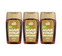 3x Superfruit Foods sciroppo d'agave crudo 250 g dolcificante vegano biologic...