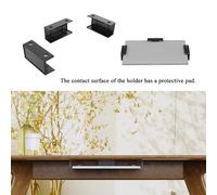 3x supporto per laptop sotto la scrivania, supporto per laptop, mensola, staffe