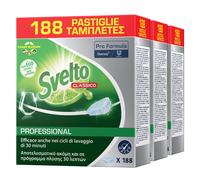 3x Svelto Professional Detersivo Classico in Pastiglie per Lavastoviglie Pro For