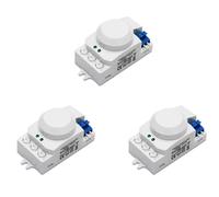 3X System un 5,8 GHz LED Microonde Sensore di Movimento un 360 Gradi Interruttore Della Luce Rilevatore di Movimento del Corpo, Bianca