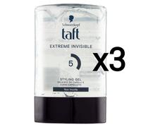 3x Taft Schwarzkopf Gel Extreme Invisibile Delicato, Non Incolla