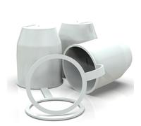 3x Tappo Protettivo Traino & Anello di Sicurezza Kugelschutzkappe Auto Set