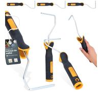 3x Telaio Professionale Per Rullo Da Pittura 6 mm x 10 cm Manico Ergonomico Acciaio Alta Durata Versatile Pittori Facile Utilizzo Qualità Superior