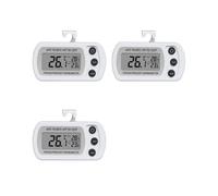 3X Termometro Digitale per Congelatore, Termometro per Frigorifero Impermeabile LCD, Termometro Elettronico per Uso Domestico