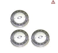 3x Testina Rasoio Testine di Rasatura Rotondo Rasoio PHILIPS HQ56/50 HQ55