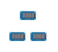 3X TM1637 Modulo Display LED A 4 Bit per , Tubo Orologio con Anodo Rosso A 7 Segmenti da 0,36 Pollici e 4 Schede Driver Seriali