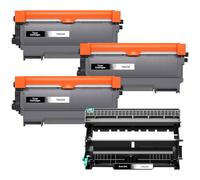 3X Toner TN2220 TN2010 e 1x Tamburo DR2200 compatibili per Brother HL-2215 HL-2240 HL-2240D HL-2240L HL-2250DN HL-2270DW MFC-7360N MFC-7460DN MFC-7860DW DCP-7055 DCP-7055W (Kit da 4)