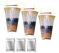 3x Trappole per Mosche Antimosche Uso Esterno Interno Odori Naturali Giardino