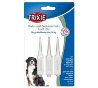 3x Trixie protezione contro pulci e zecche Spot-On, cani grandi 9 × 5 ml