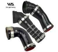 3x Tubo Silicone Rinforzato Ladeluftschlauch per BMW 5er E60 E61 525d 530d Xd