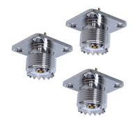 3X UHF SO239 Femmina Pannello Chassis Montaggio Saldatura Cup Connettore RF