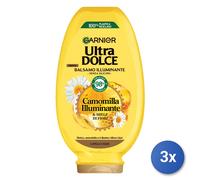 3x Ultradolce Garnier Balsamo 200 Ml. Camomilla