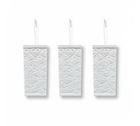 3x umidificatore d'aria in ceramica - evaporatore del radiatore per umidificare l'aria della stanza - evaporatore dell'acqua con gancio - evaporatore riscaldamento termosifoni caloriferi (bianco 1)