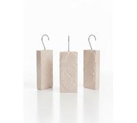 3x umidificatore d'aria in ceramica - evaporatore del radiatore per umidificare l'aria della stanza - evaporatore dell'acqua con gancio - evaporatore riscaldamento termosifoni caloriferi (Marrone)
