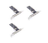 3X USB 2.0 4 Porte 480 Mbps Ad Alta Velocità VIA HUB PCI Controller Card Adapter Schede PCI per Vista Windows ME XP 2000 98 SE