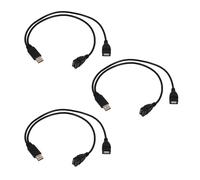 3X USB 2.0A Maschio Auf 2 Dual USB Femmina Jack Y Splitter Adattatore Verteiler Kabel
