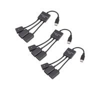 3X USB 3.1 Tipo C Maschio A 2 Dual USB A 2.0 Femmina + Micro-USB Femmina 3 In 1 OTG HUB