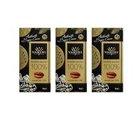 3X Vanini Authentic Bagua Cocoa Tavoletta di Cioccolato Fondente al 100% (Gluten Free - Vegan) 90g