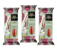 3X Vanini Uganda Tavoletta di Cioccolato Fondente 93% (Gluten Free - Vegan) 85g