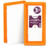 3x Vellto Filtro HEPA Pieghe Piatte Per Aspirapolvere Compatibile Con Kärcher DS6 DS5 DS 5500 5600 5800 6000 6.414-631.0 Mediclean Motore Alta Prestazione Purificazione Aria Accessorio