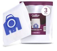 3x Vellto Sacchetto Aspirapolvere Compatibile con Miele 3D GN Compact C1 C2 Complete C3 Classic HyClean Efficiency Hoover Microfibra Ricambio Filtro Polvere Per Aspiratori