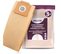 3x Vellto Sacchetto per Aspirapolvere Compatibili con Kärcher 6.904-333.0 T7/1 Classic T8/1L T9/1 Bp T10/1 Adv Professional T12/1 T15/1 T17/1 Sacchetti di Ricambio Sacca Cartone