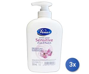 3x Venus Sapone 250 Ml. Sensitive