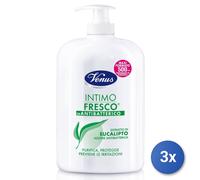 3x Venus Sapone Intimo 500 Ml. Fresco Verde