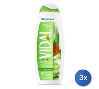 3x Vidal Bagnodoccia 500 Ml. Aloe Vera