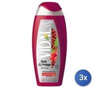 3x Vidal Doccia 250 Ml. Bacche Di Goji