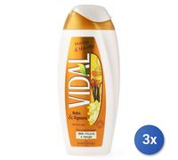 3x Vidal Doccia 250 Ml. Miele D'Acacia & Vaniglia