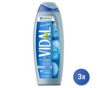 3x Vidal Doccia 250 Ml. Talco Made In Italy