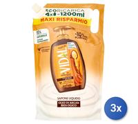 3x Vidal Sapone Sacco 1200 Ml. Olio Di Argan Made In Italy