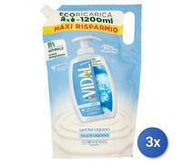 3x Vidal Sapone Sacco 1200 Ml. Talco Made In Italy