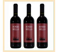 3x Vino Biologico Rosso Bello"Piceno" doc, bottiglia 0,75 lt, Cantina Le Caniette, Ripatransone, Ascoli Piceno, prodotto tipico marchigiano, Italy
