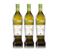 3x Vino Verdicchio dei Castelli di Jesi Biologico Classico doc, bottiglia 0,75 lt, Cantina Monte Schiavo, Maiolati Spontini, Ancona, Italy, prodotto tipico marchigiano