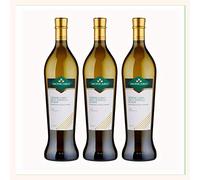 3x vino Verdicchio dei Castelli di Jesi Classico doc, bottiglia 0,75 lt, Cantina Moncaro, Camerano, Ancona, Italy, prodotto tipico marchigiano