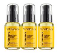 3x VITALCARE NUTRITIVE Cristalli Liquidi Nutrienti Capelli Secchi e Spenti 50ml
