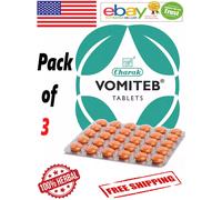 3x Vomiteb carattere naturale al 100% 30 compresse ciascuna per nausea e vomi...