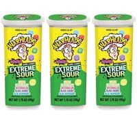 3x Warheads Extreme Sour Minis Caramelle Dure Alla Frutta 49g