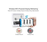 3X Waveshare Modulo Schermo e-Ink e-Ink e-Carta e-Ink Wireless Alimentato da NFC da 4,2 Pollici per APP Android Mobile, Senza Batteria