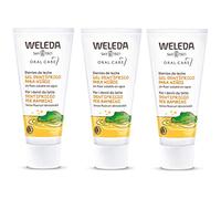 3X Weleda - Toothpaste Gel for Children - Milk Teeth - 50ml -> Pack of 3 x 50ml + Free Weleda Cotton Bib