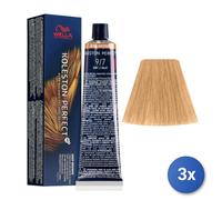 3x Wella Koleston Perfect Me+ Deep Browns 9/7 60Ml