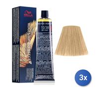 3x Wella Koleston Perfect Me+ Rich Natural 10/38 60Ml