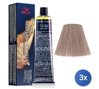 3x Wella Koleston Perfect Me+ Rich Natural 10/86 60Ml